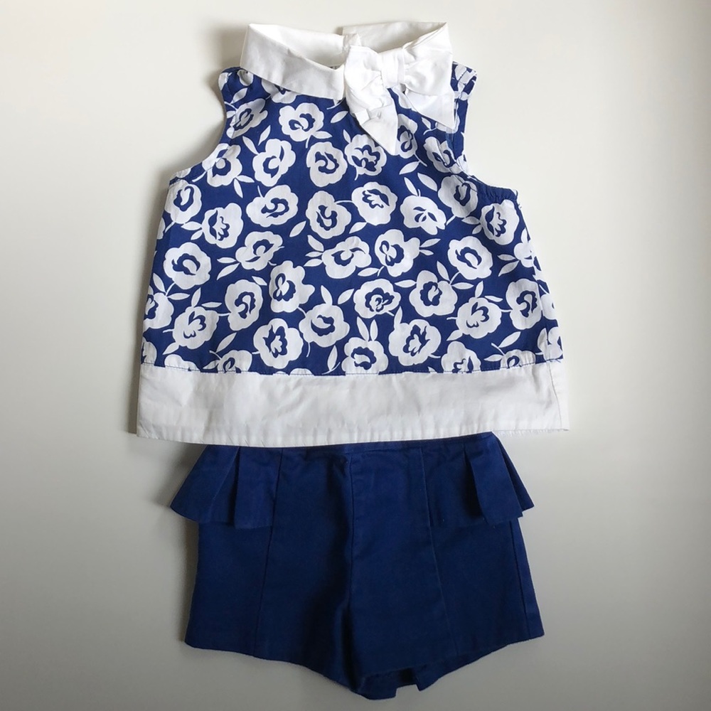 Janie and Jack Top and Shorts, 12-18 M